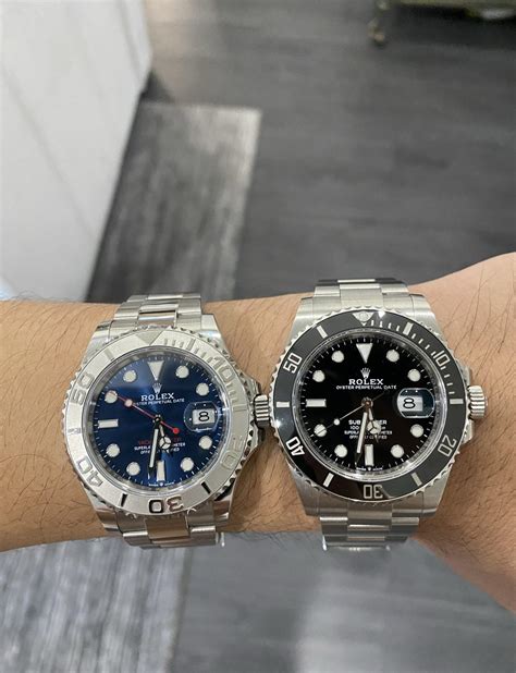 rolex yacht master dark vs submariner|rolex yachtmaster vs submariner.